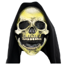 Zombie Shoot Mask - Hooded Grim Skull