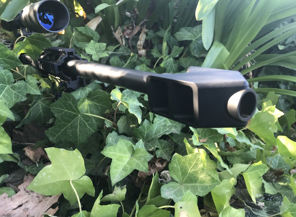 M82 Sniper Paintball Gun Accuracy Shooting Demo 4 Pole at 50