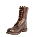 Rothco Brown Real Leather Jump Boot - 10 Inches Tall