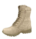Rothco Forced Entry Deployment 8" Tall Combat Boots With Side Zipper  - Tan