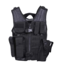 Rothco Kid's Tactical Cross Draw Vest - Black