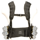 VTac Bravo Tactical Paintball Pod Carrying Vest - Black