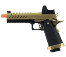 Vorsk Hi-Capa 5.1 Airsoft Pistol Black/Gold + BDS